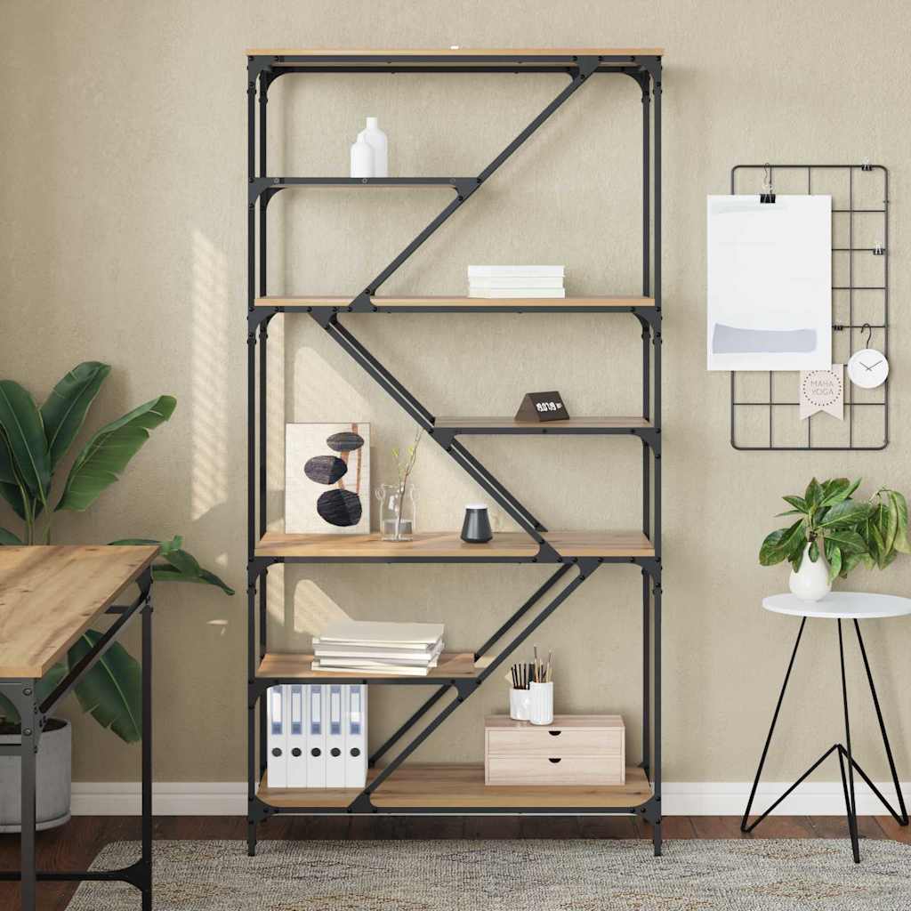 Boekenkast Artisan Eiken 91 x 36 x 176 cm Bewerkt hout