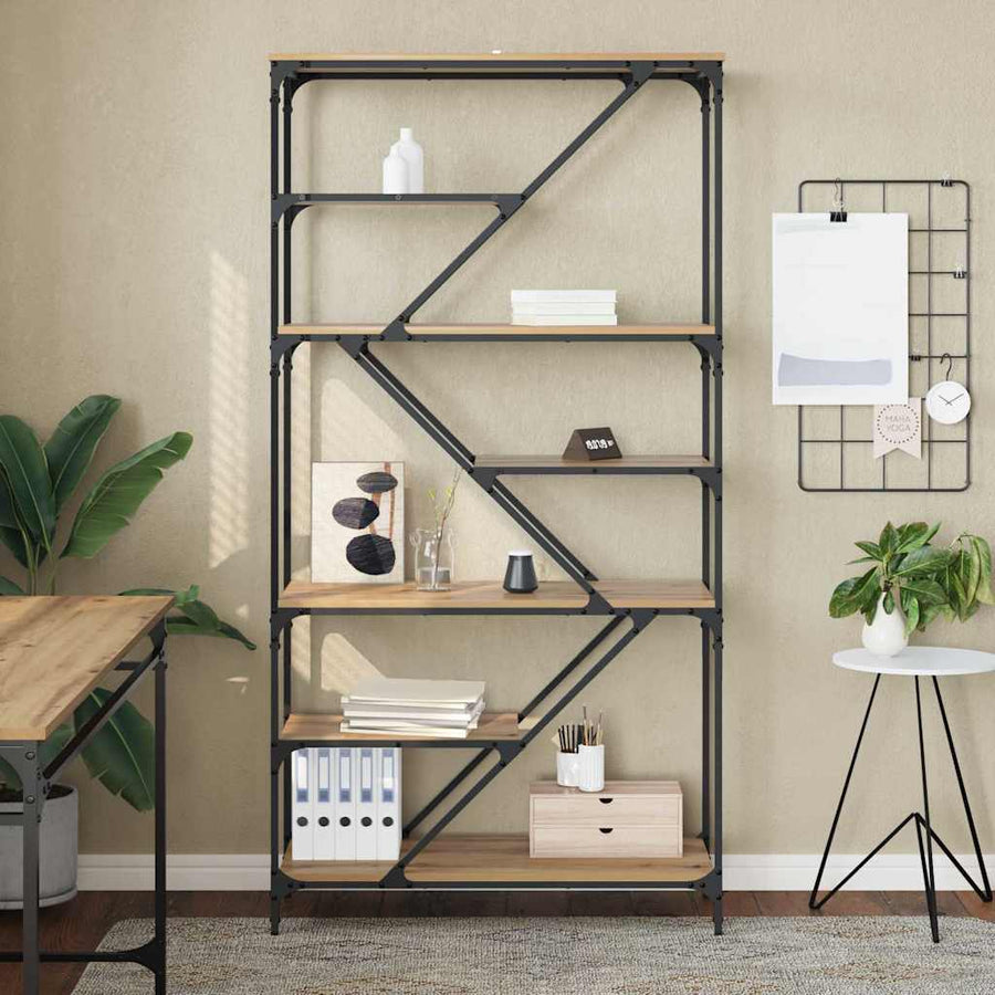 Boekenkast Artisan Eiken 91 x 36 x 176 cm Bewerkt hout