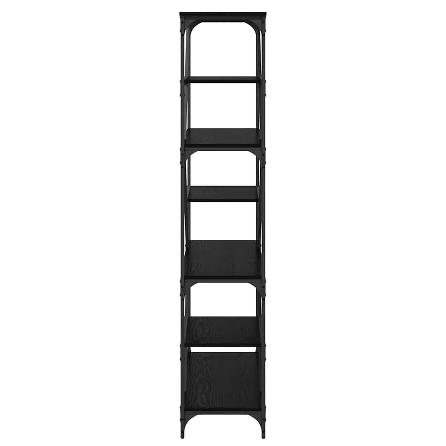 Boekenkast Zwart Eiken 91 x 36 x 176 cm Bewerkt hout