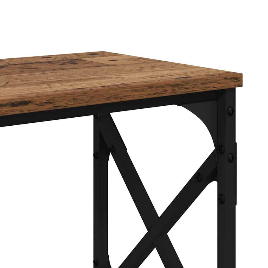Wandtafel Oudhout 156 x 28 x 80,5 cm Bewerkt hout