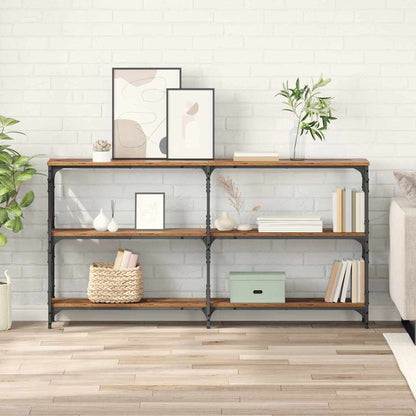 Wandtafel Oudhout 156 x 28 x 80,5 cm Bewerkt hout