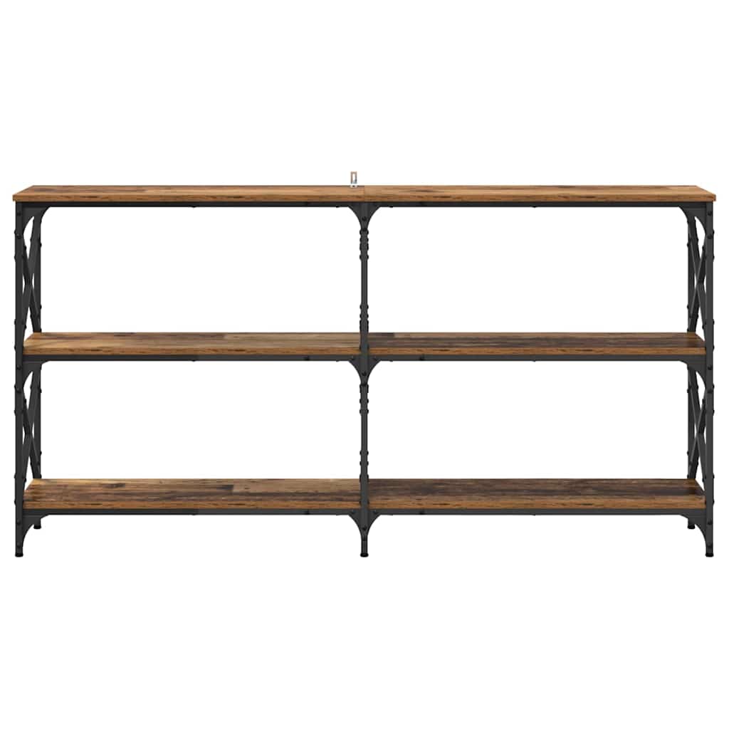 Wandtafel Oudhout 156 x 28 x 80,5 cm Bewerkt hout