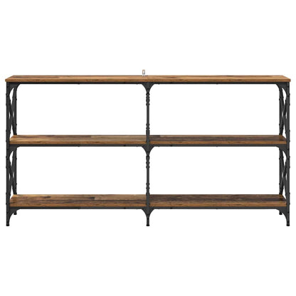 Wandtafel Oudhout 156 x 28 x 80,5 cm Bewerkt hout