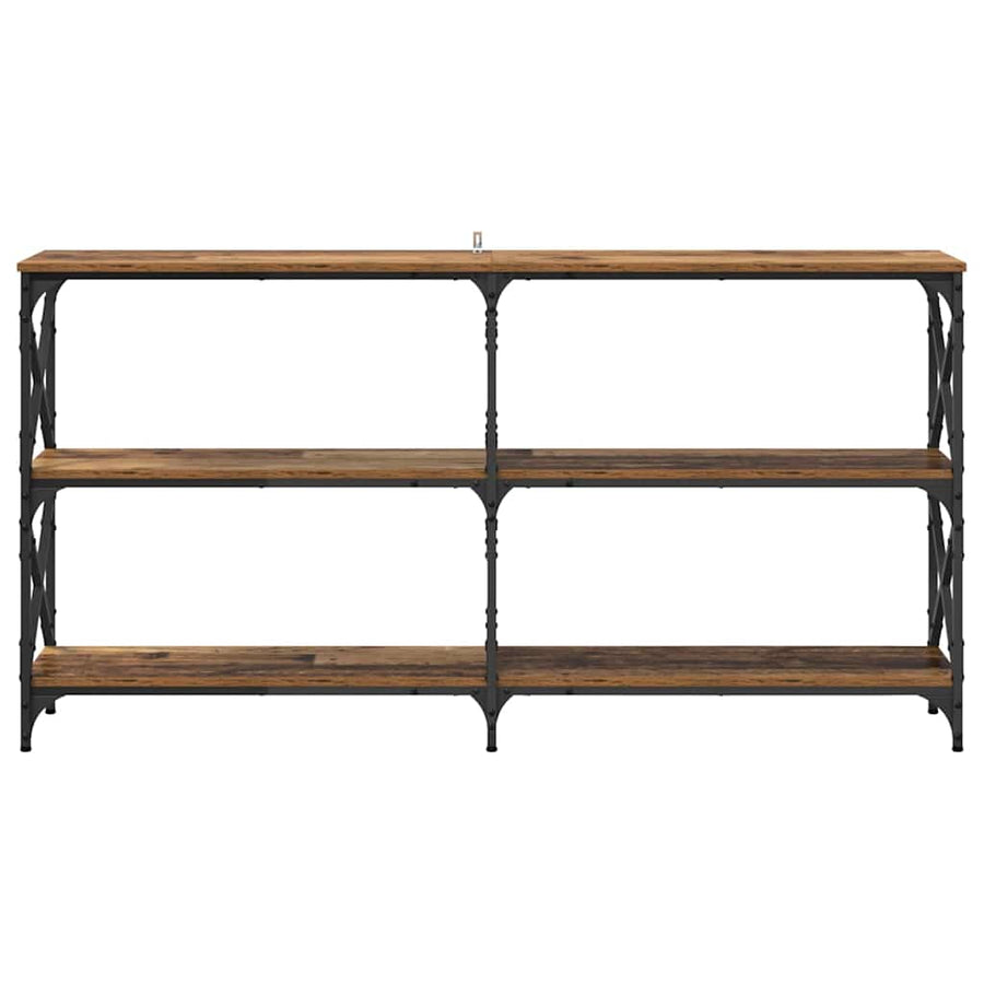 Wandtafel Oudhout 156 x 28 x 80,5 cm Bewerkt hout