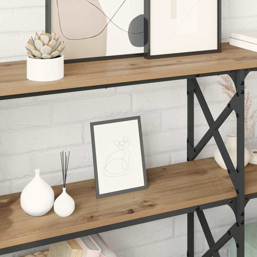 Wandtafel Artisan Eiken 156 x 28 x 80,5 cm Bewerkt hout