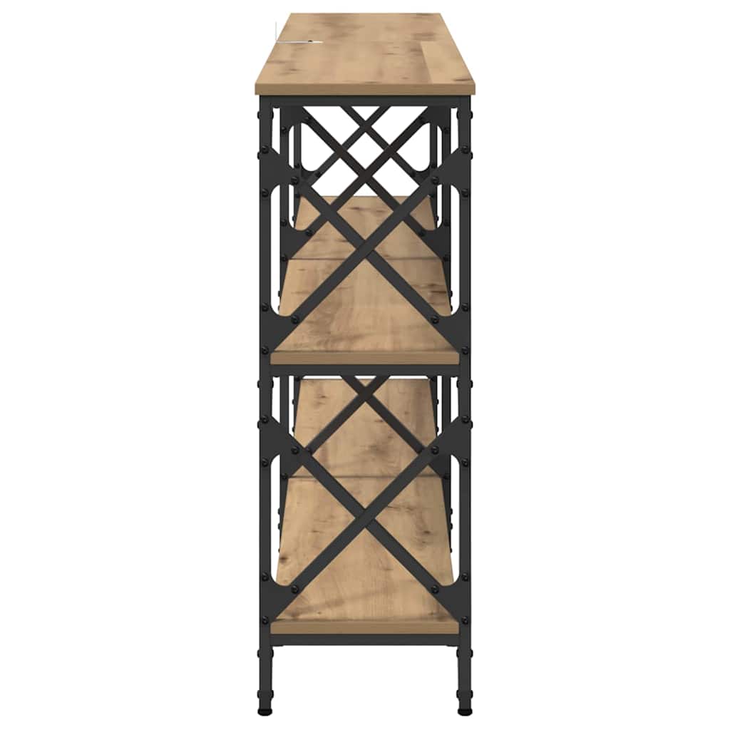 Wandtafel Artisan Eiken 156 x 28 x 80,5 cm Bewerkt hout