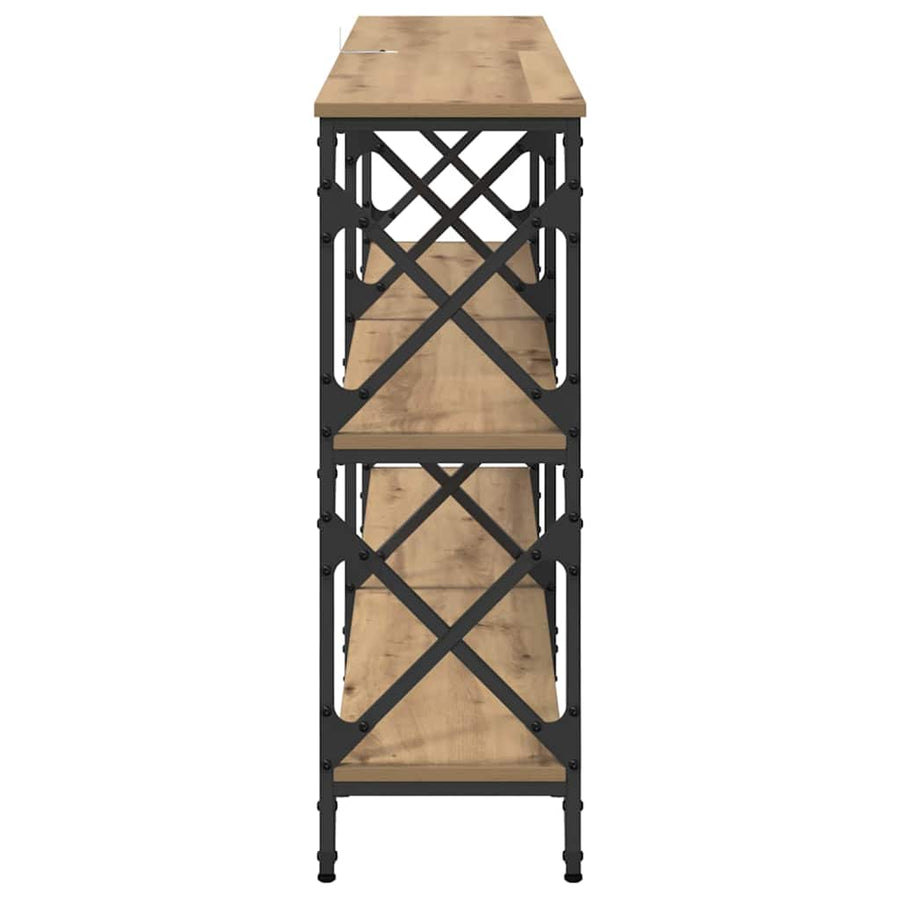 Wandtafel Artisan Eiken 156 x 28 x 80,5 cm Bewerkt hout