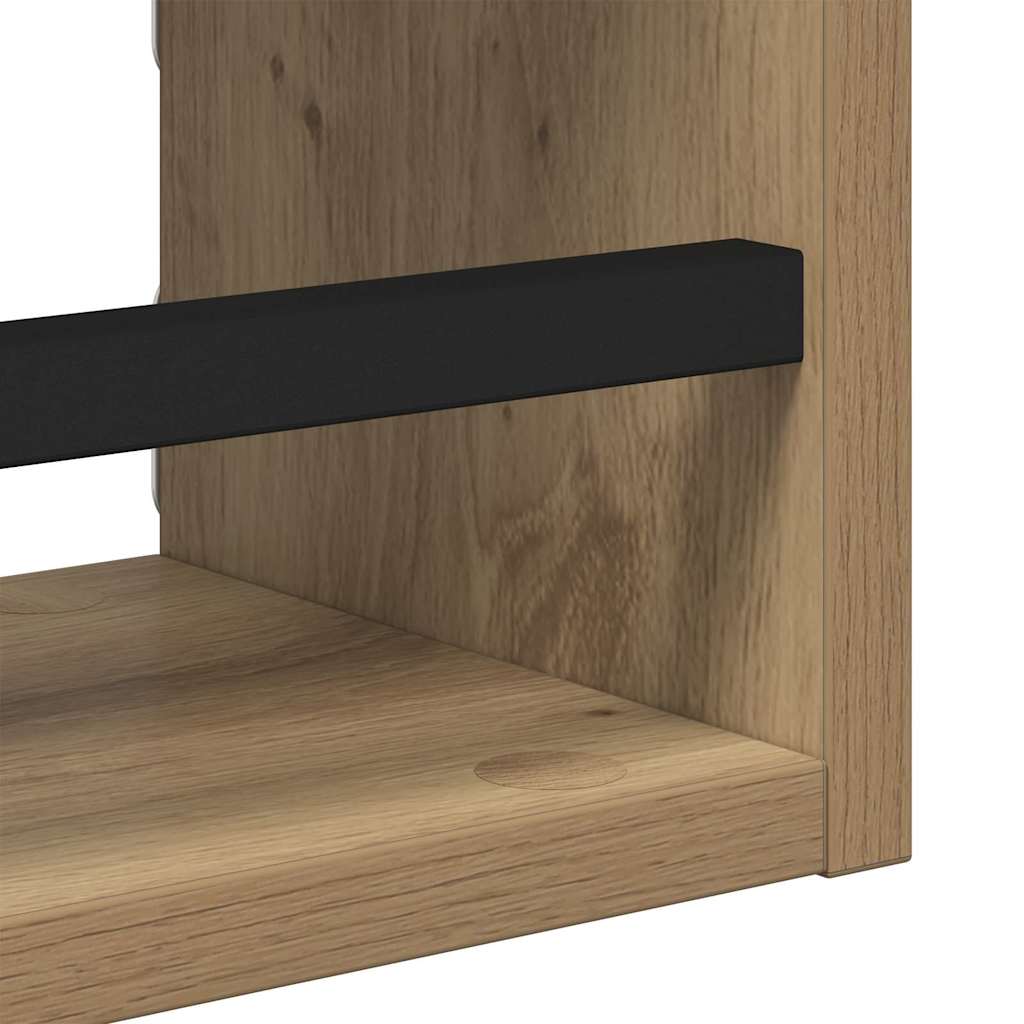 Wandplankenset 3 pcs Artisan Eiken 40x16x14cm Bewerkt hout
