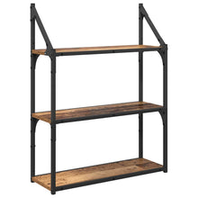 Wandplank met plank Oud Hout 60 x 21 x 78,5 cm Bewerkt hout