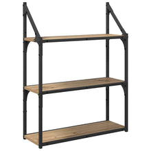 Wandplank Artisan Eiken 60 x 21 x 78,5 cm Bewerkt hout