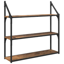 Wandplank met plank Oud Hout 80 x 21 x 78,5 cm Bewerkt hout