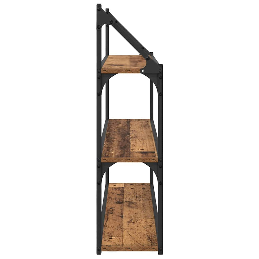 Wandplank met plank Oud Hout 80 x 21 x 78,5 cm Bewerkt hout