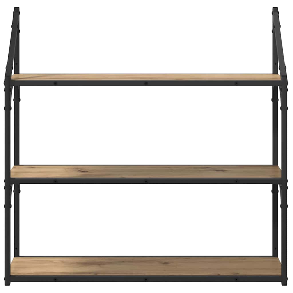 Wandplank Artisan Eiken 80 x 21 x 78,5 cm Bewerkt hout