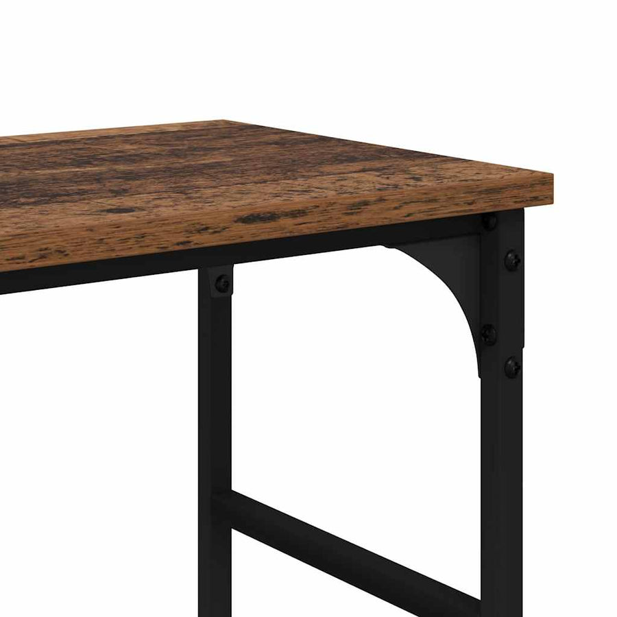 Wandtafel met plank Oudhout 150 x 29 x 76,5 cm Bewerkt hout