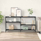 Wandtafel 150x29x76,5 cm zwart eiken