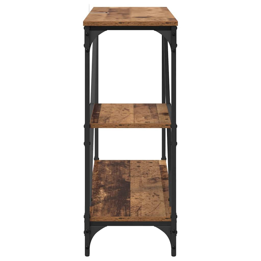 Wandtafel Oud Hout 88,5 x 30 x 75 cm Bewerkt hout