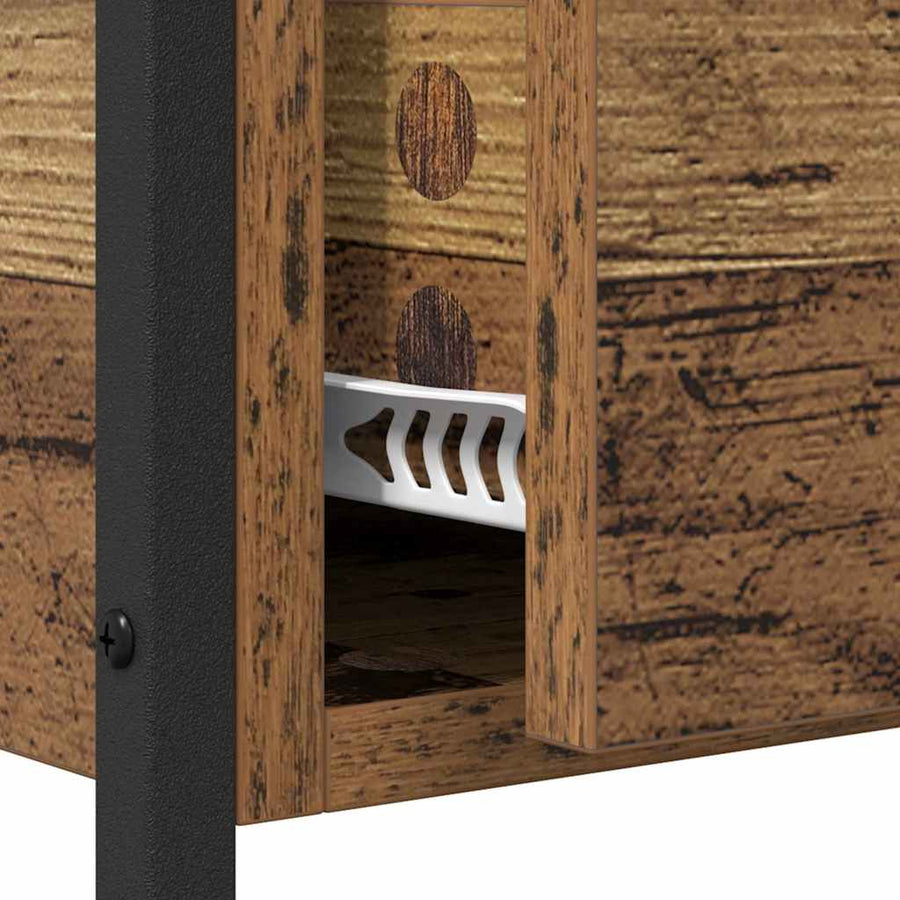 Wandtafel met lade Oud Hout 100 x 39 x 78,5 cm Bewerkt hout