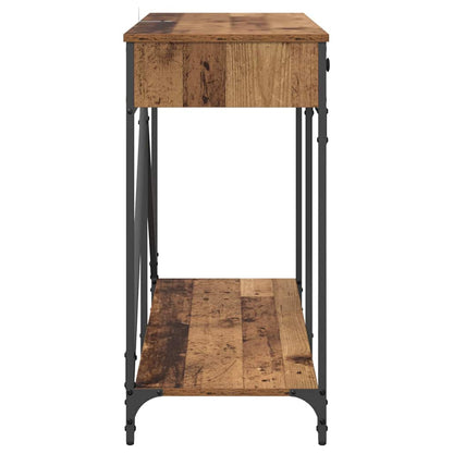Wandtafel met lade Oud Hout 100 x 39 x 78,5 cm Bewerkt hout