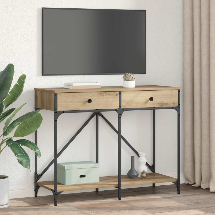 Wandtafel Artisan Eiken 100 x 39 x 78,5 cm Bewerkt hout