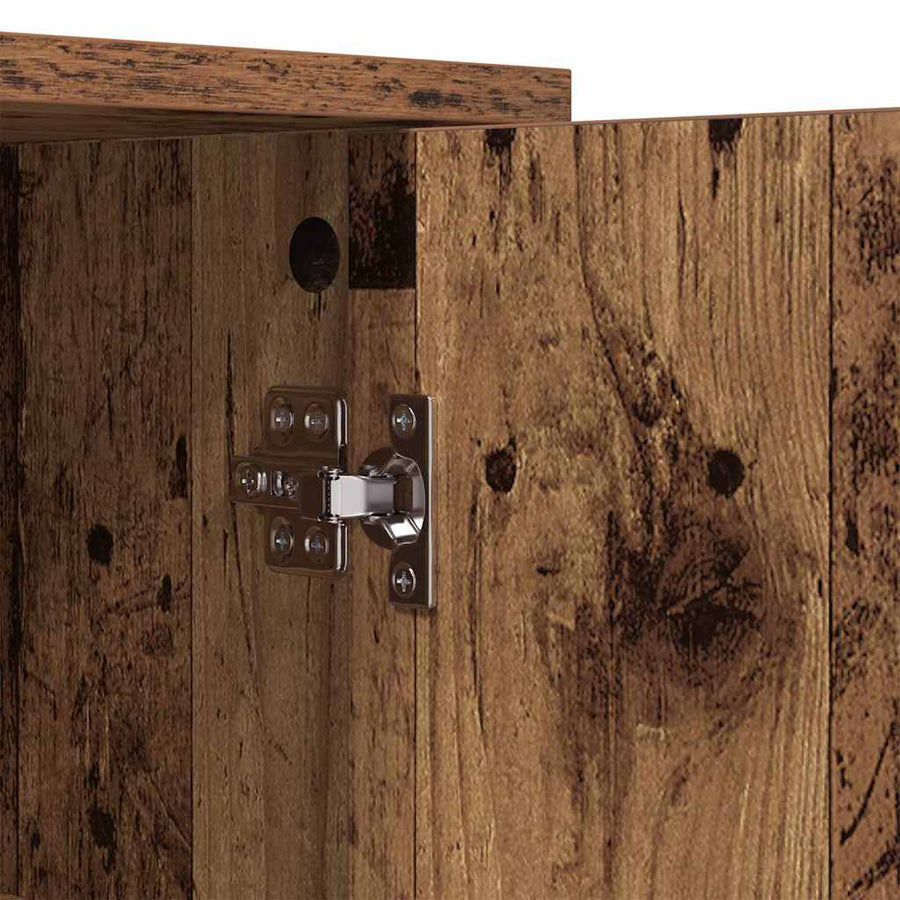 Dressoir Oud Hout 70 x 30 x 80 cm Bewerkt hout