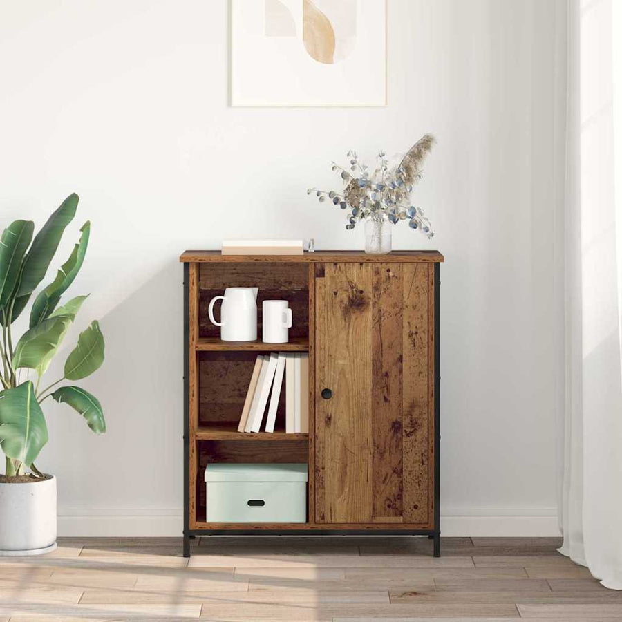 Dressoir Oud Hout 70 x 30 x 80 cm Bewerkt hout