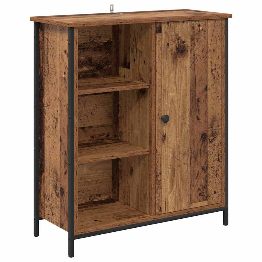 Dressoir Oud Hout 70 x 30 x 80 cm Bewerkt hout