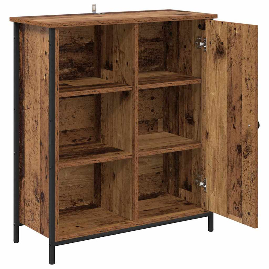Dressoir Oud Hout 70 x 30 x 80 cm Bewerkt hout