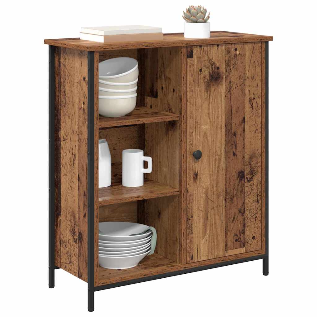 Dressoir Oud Hout 70 x 30 x 80 cm Bewerkt hout