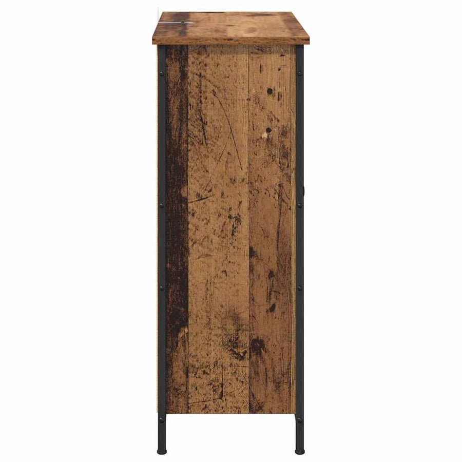 Dressoir Oud Hout 70 x 30 x 80 cm Bewerkt hout