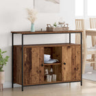Dressoir 100x35x80 cm bewerkt hout
