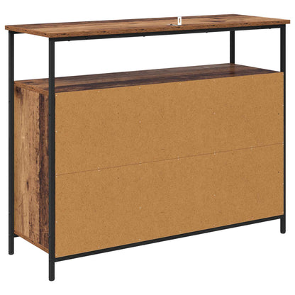 Dressoir Oud Hout 100 x 35 x 80 cm Bewerkt hout