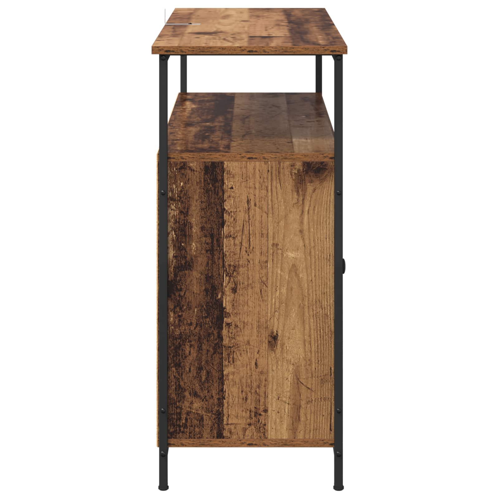 Dressoir Oud Hout 100 x 35 x 80 cm Bewerkt hout