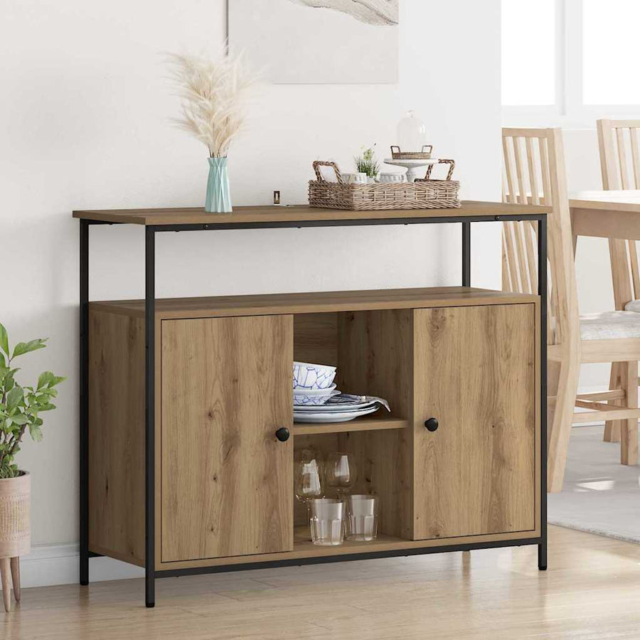 Dressoir Artisan Eiken 100 x 35 x 80 cm Bewerkt hout