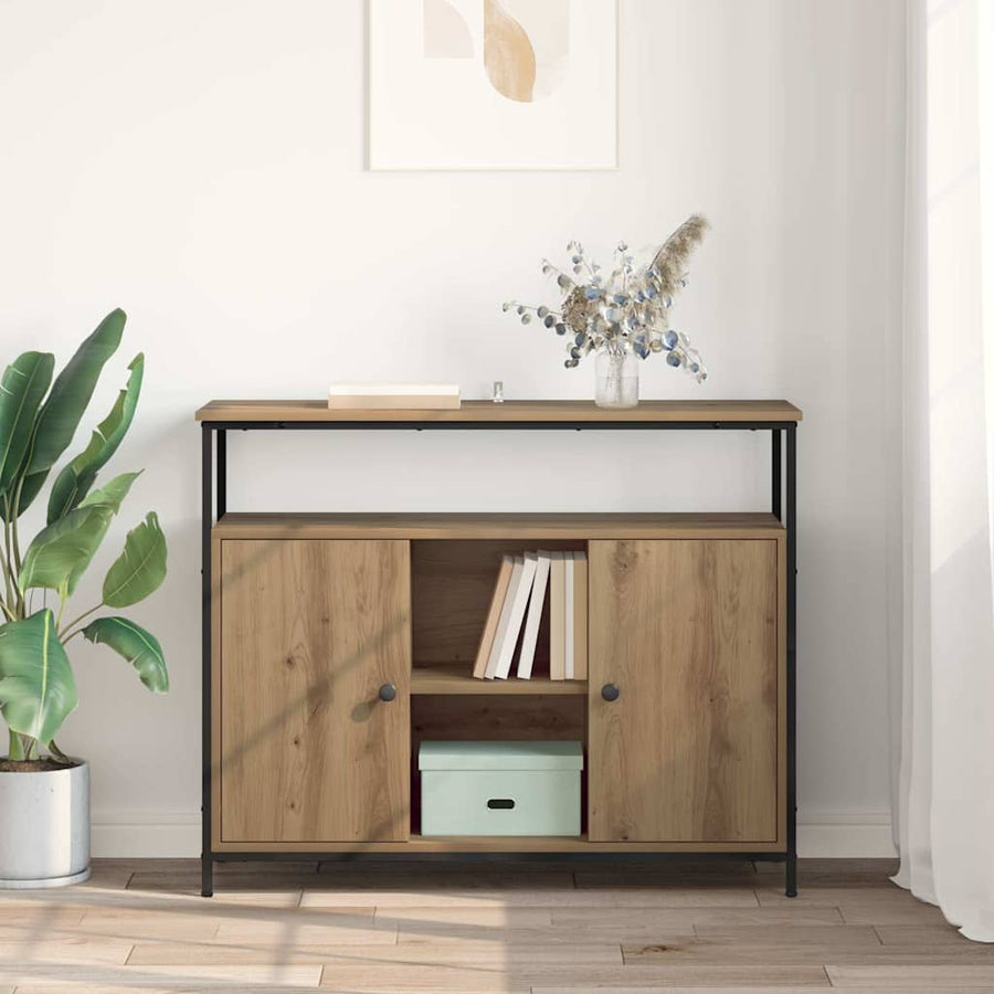 Dressoir Artisan Eiken 100 x 35 x 80 cm Bewerkt hout