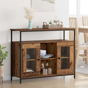 Dressoir 100x35x80 cm bewerkt hout
