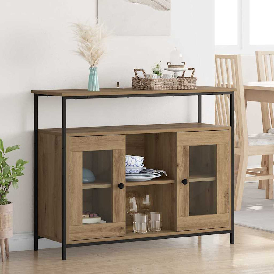 Dressoir Artisan Eiken 100 x 35 x 80 cm Bewerkt hout