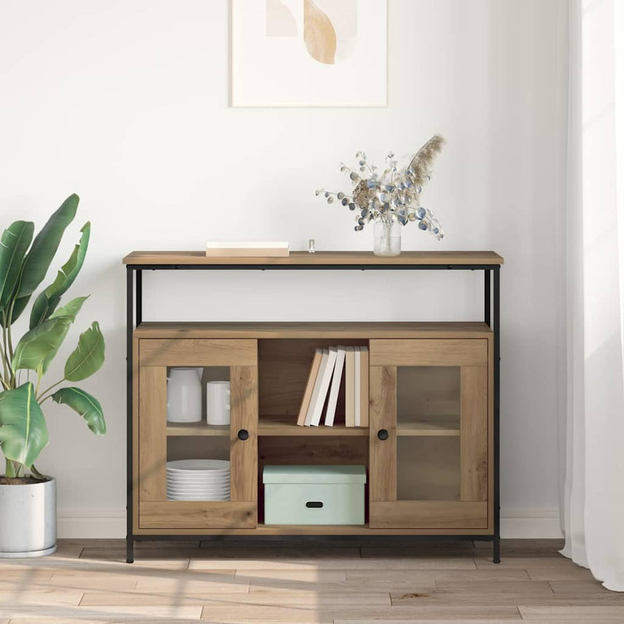 Dressoir Artisan Eiken 100 x 35 x 80 cm Bewerkt hout