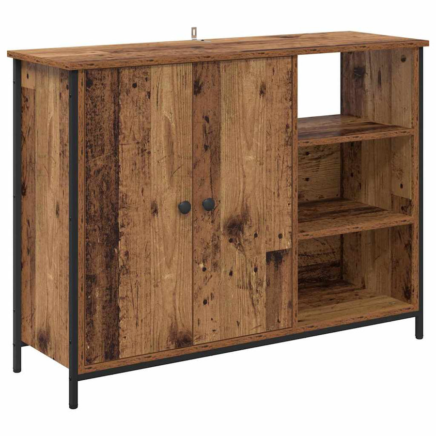 Dressoir Oud Hout 100 x 33 x 75 cm Bewerkt hout
