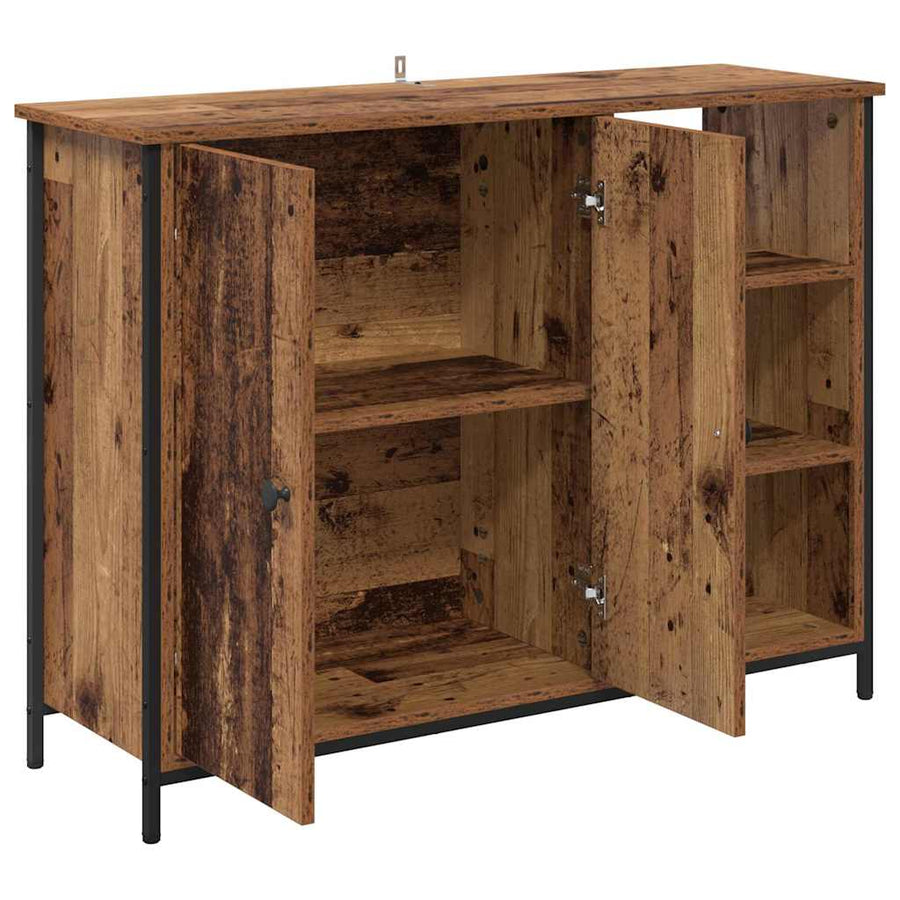 Dressoir Oud Hout 100 x 33 x 75 cm Bewerkt hout