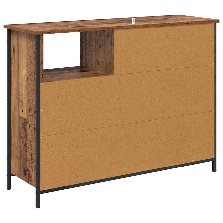 Dressoir Oud Hout 100 x 33 x 75 cm Bewerkt hout