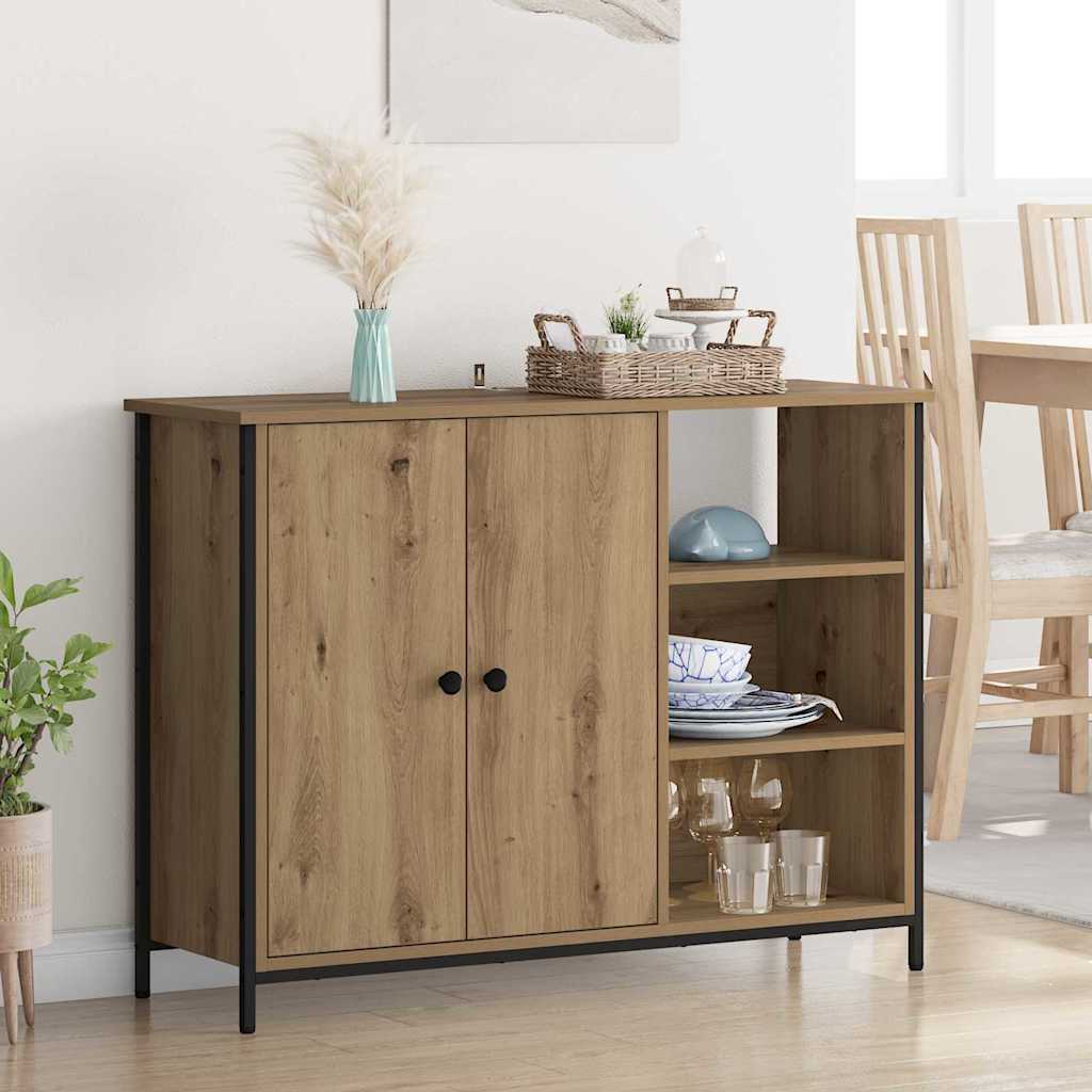 Dressoir Artisan Eiken 100 x 33 x 75 cm Bewerkt hout