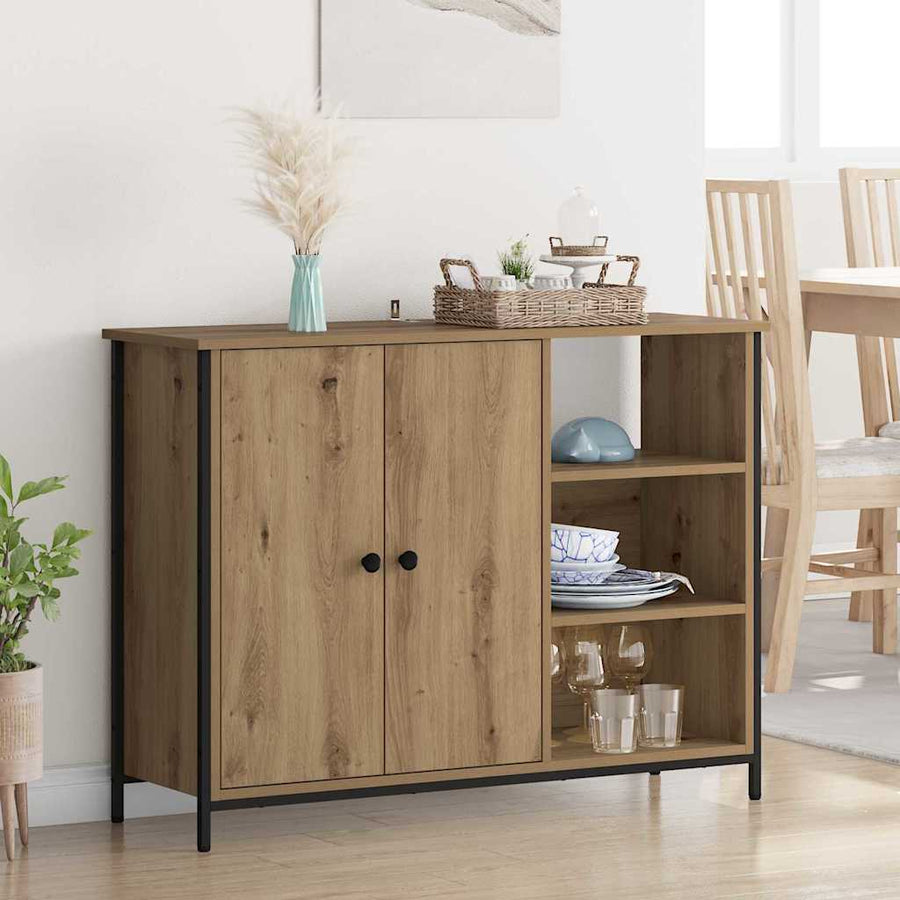Dressoir Artisan Eiken 100 x 33 x 75 cm Bewerkt hout