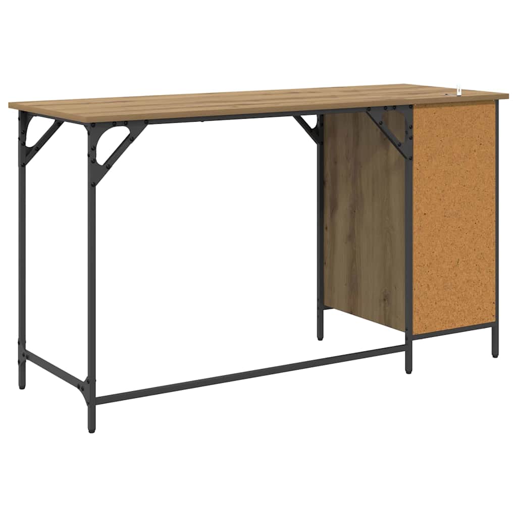 Computerbureau Artisan Eiken 131 x 48 x 75 cm Bewerkt hout