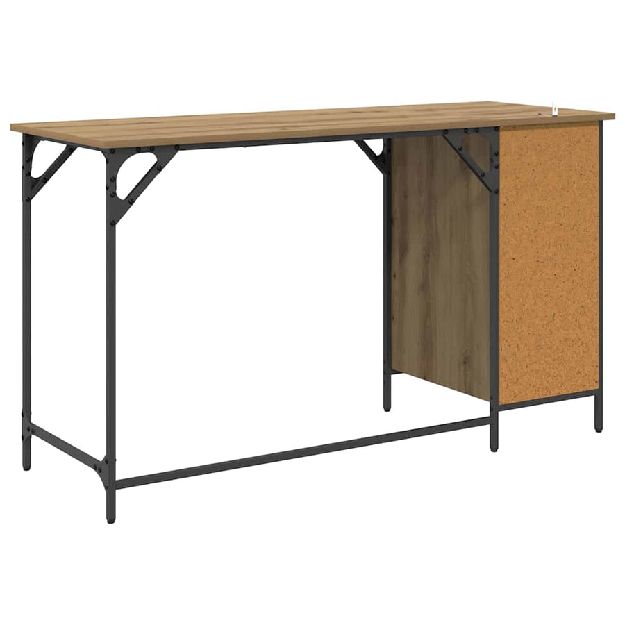 Computerbureau Artisan Eiken 131 x 48 x 75 cm Bewerkt hout