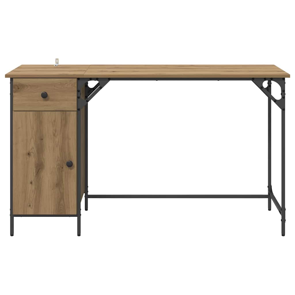 Computerbureau Artisan Eiken 131 x 48 x 75 cm Bewerkt hout