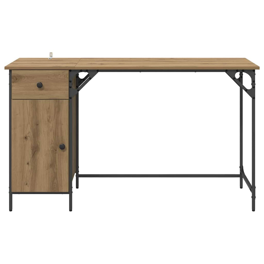 Computerbureau Artisan Eiken 131 x 48 x 75 cm Bewerkt hout