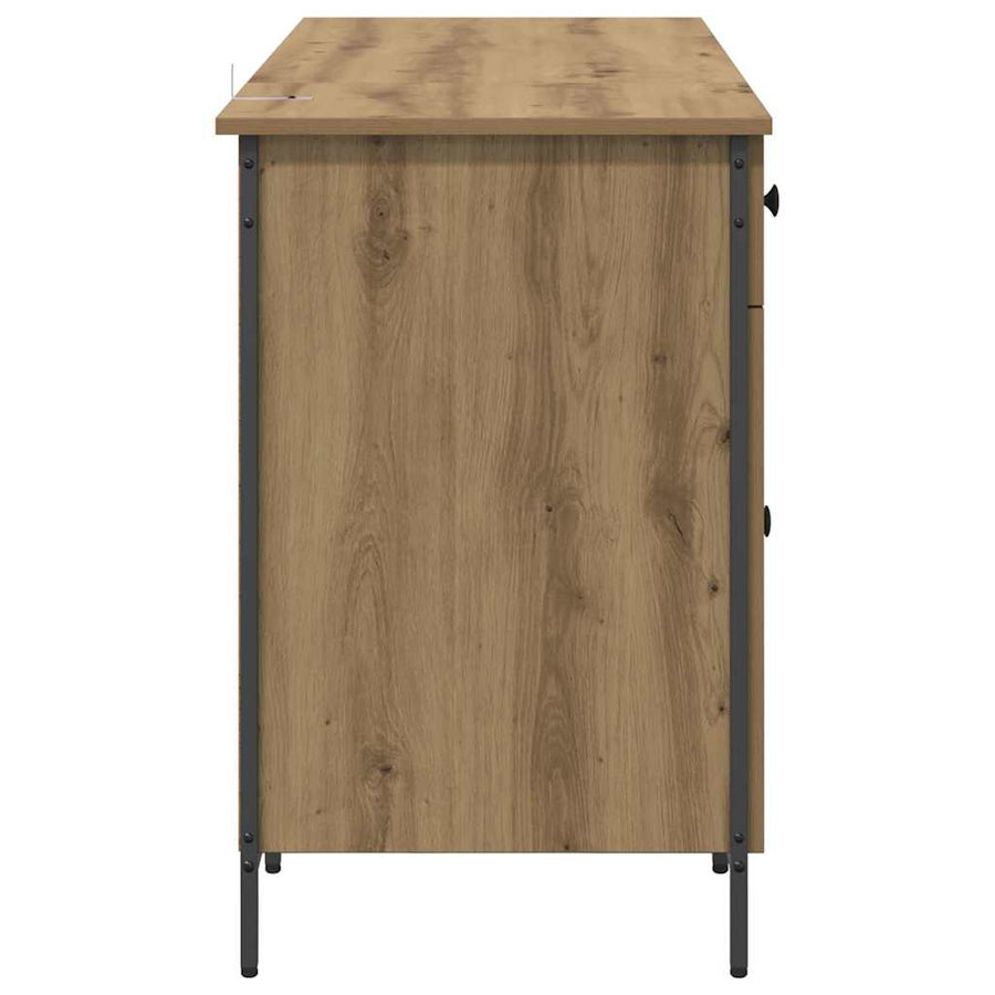 Computerbureau Artisan Eiken 131 x 48 x 75 cm Bewerkt hout