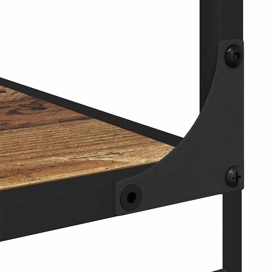 Boekenkast Oud hout 81 x 36 x 176 cm Bewerkt hout