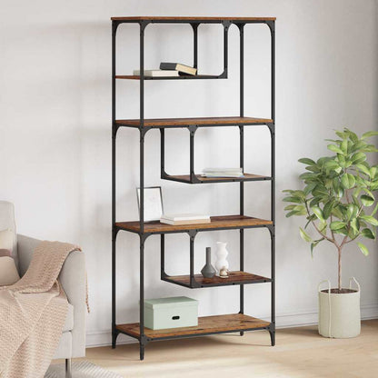 Boekenkast Oud hout 81 x 36 x 176 cm Bewerkt hout