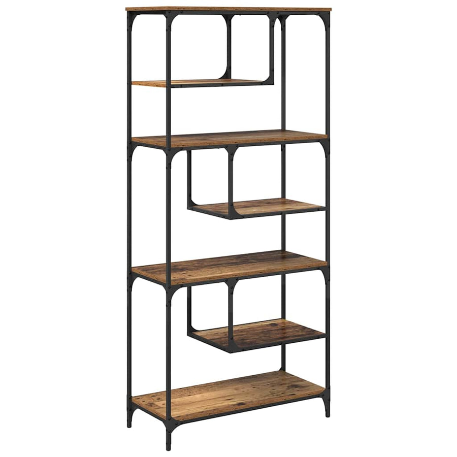 Boekenkast Oud hout 81 x 36 x 176 cm Bewerkt hout